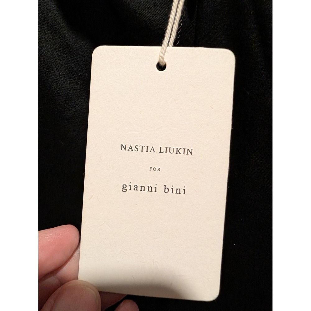 Gianni Bini Nastia Liukin Black 3/4 Dress Puff Sleeve Formal Size 8 FLAW READ - Picture 10 of 13